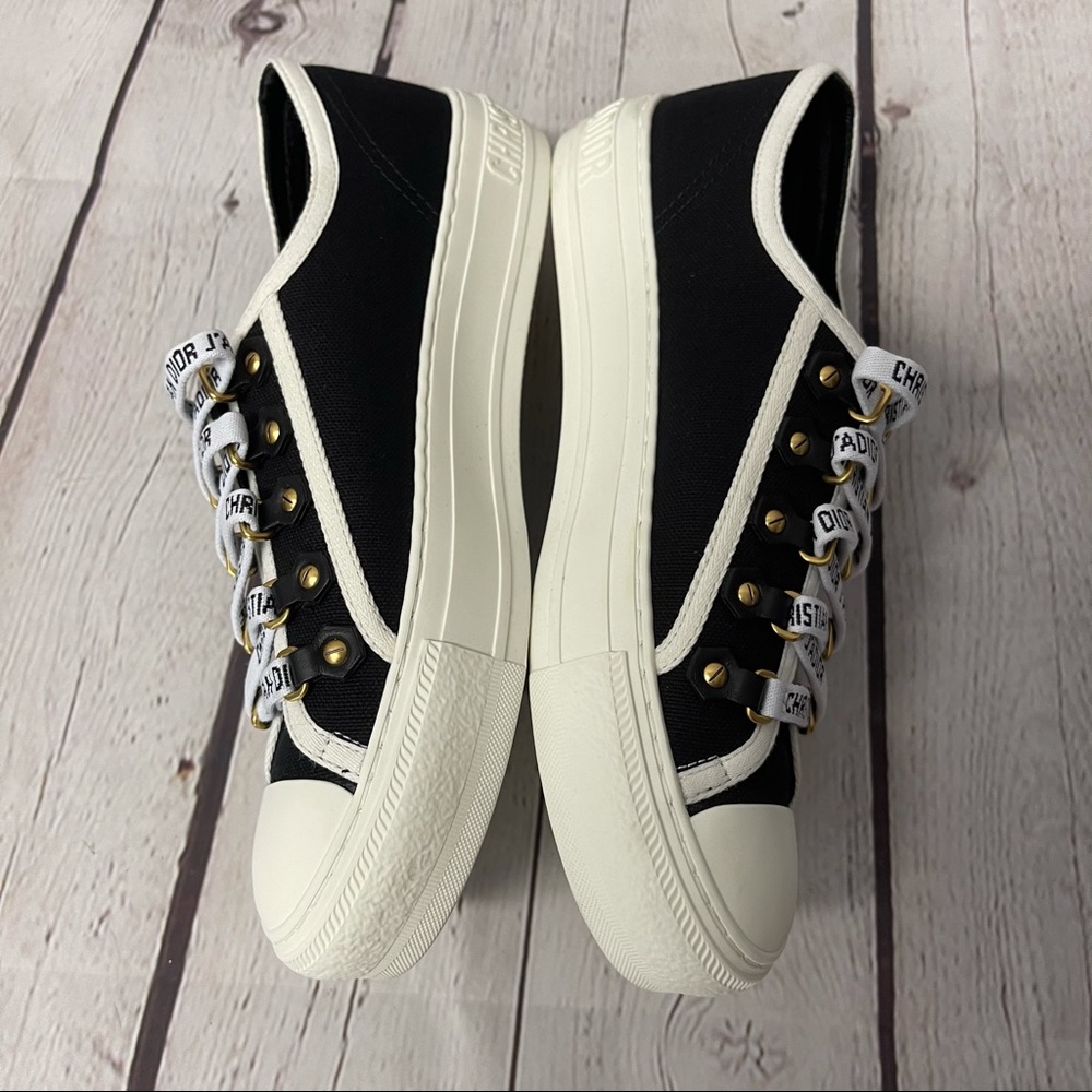 🔥 Christian Dior Walk N Dior black sneakers size 37 - Picture 7 of 13